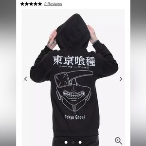 NWOT Tokyo Ghoul zip up hoodie